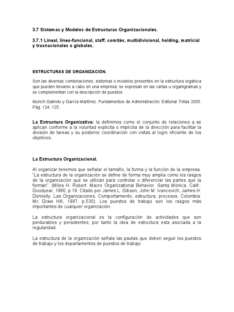 Tipos de Estructuras Organizacionales | PDF | Crecimiento personal y ...