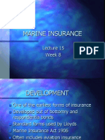 Lecture 15 - Marine Insurance