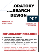 Exploratory Reseach Design - Mavericks