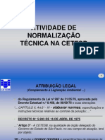 Apresentação Encontro Normas Homologadas Cetesb