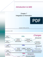 Introduction To MIS: Integration of Information