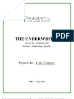 The Underwriter: Your Company