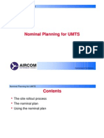 Nominal Planning for Umts
