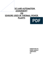 Robotics Thermal Power Station Sensors