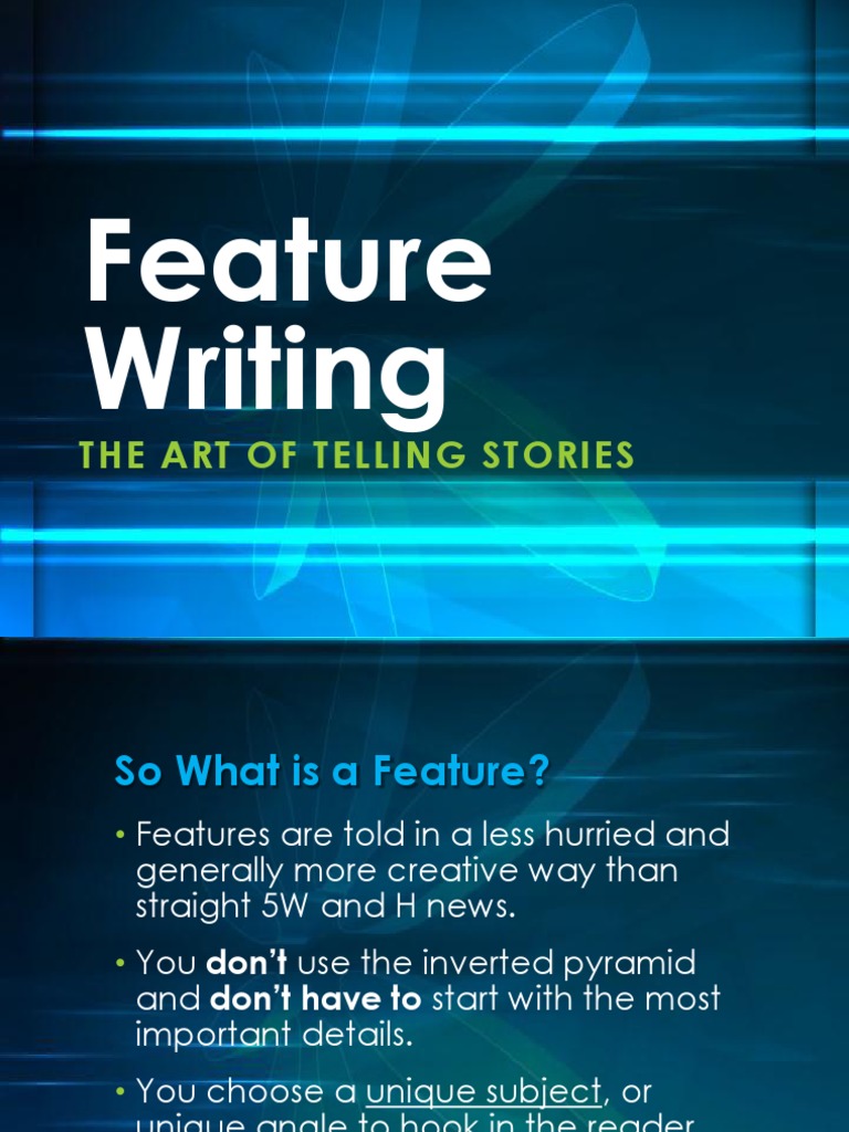 Crafting Engaging Feature Articles | PDF