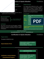 Certification in Equity Valuation - March 2013