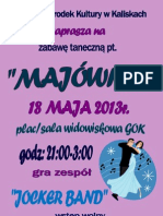 Plakat Majówka 2013