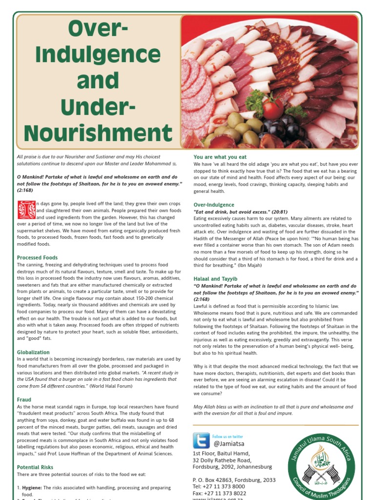 Nourishment vs. Overindulgence in Food | PDF | Flavor | Foods