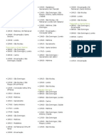 Horários das Missas nas Paróquias da Baixa