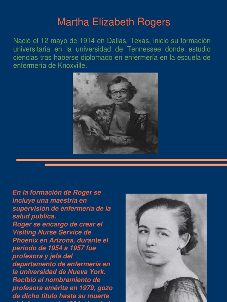 Martha Rogers Ppt Enfermería Ciencia cognitiva