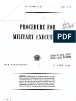 Procedure for Military Executions June 12, 1944-June-1944