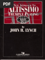 Altissimo Trumpet Playing