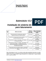 ONS PR 12.2 Instalação Do Sistema de Medição para Faturamento PDF