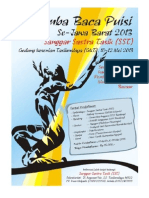 Antologi Lomba Baca Puisi SST Se-Jawa Barat 2013