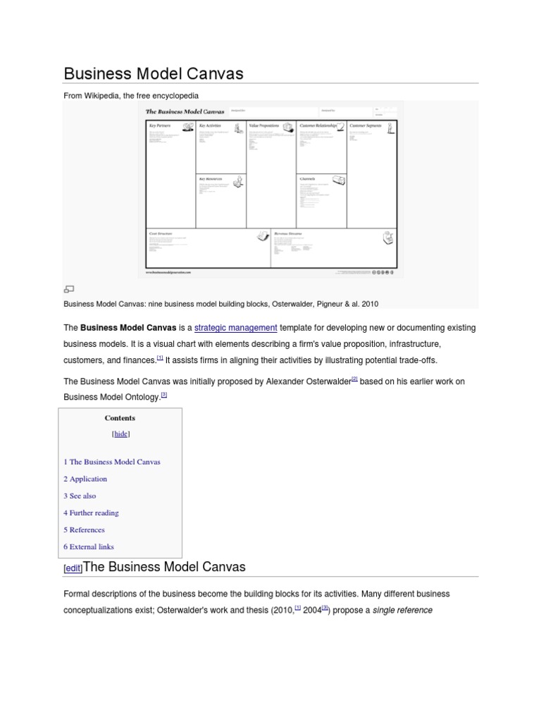 Business Model Canvas - Wikipedia