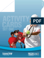 Schools Tennis Activity Cards - Set 1