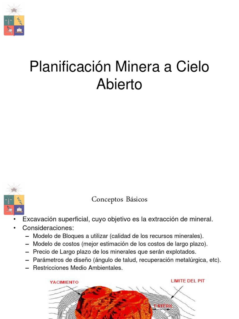 Planificación Minera a Cielo Abierto | PDF