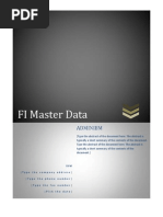 FI Master Data