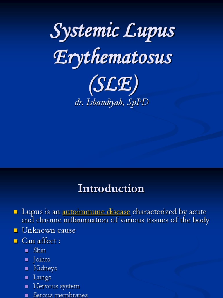 Understanding Systemic Lupus Erythematosus | PDF | Systemic Lupus ...