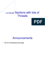 Critical Sections With Lots of Threads