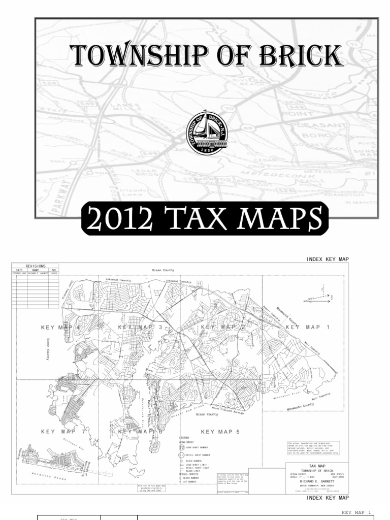 Brick Township Tax Map Overview | PDF | Map | Visualization (Graphics)