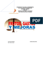 Frutos, Gastos y Mejoras (Valeria-Derecho Unellez)