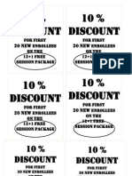 10 % Discount 10 % Discount