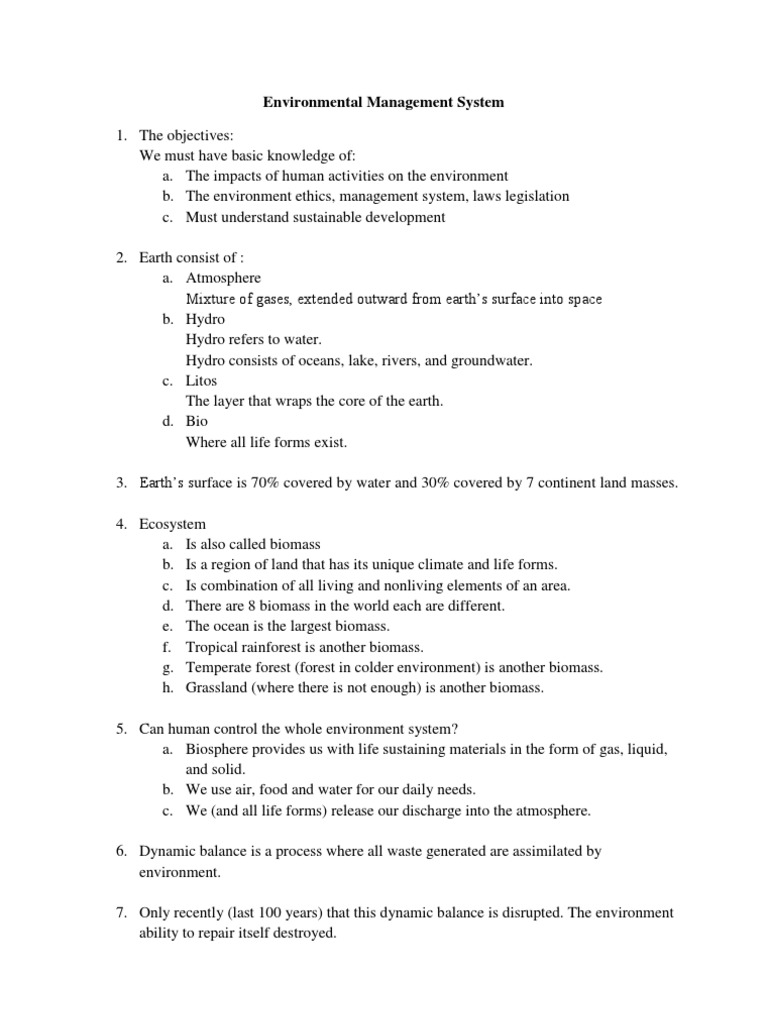 Environmental Management System | PDF | Environmental Impact Assessment ...
