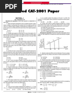 CAT 2001 Solved Paper