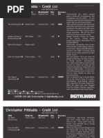 Download Credit List 260108 by Christopher Pitbladdo SN13975019 doc pdf