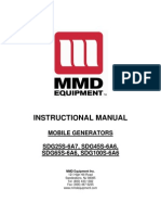 Instructional Manual: Mobile Generators SDG25S-6A7, SDG45S-6A6, SDG65S-6A6, SDG100S-6A6