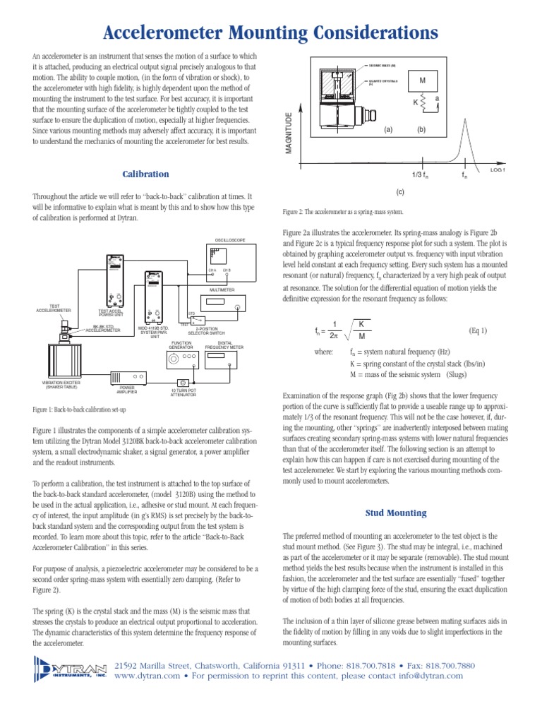 Accelerometer Mounting Techniques Explained | PDF | Adhesive ...