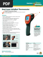 Dual Laser Infrared Thermometer: High Ir Temperature Range