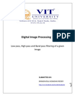 Low Pass Filtering, High Pass Filtering, Band Pass Filtering of An Image Along With Matlab Code.