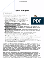 The Role of Project Managers PDF