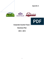 Corporate Counter Fraud - Business Plan 2012 - 2013: Appendix A