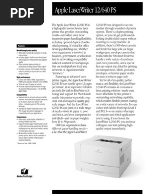 apple laser printer