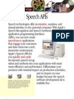 Speech APIs Fact Sheet