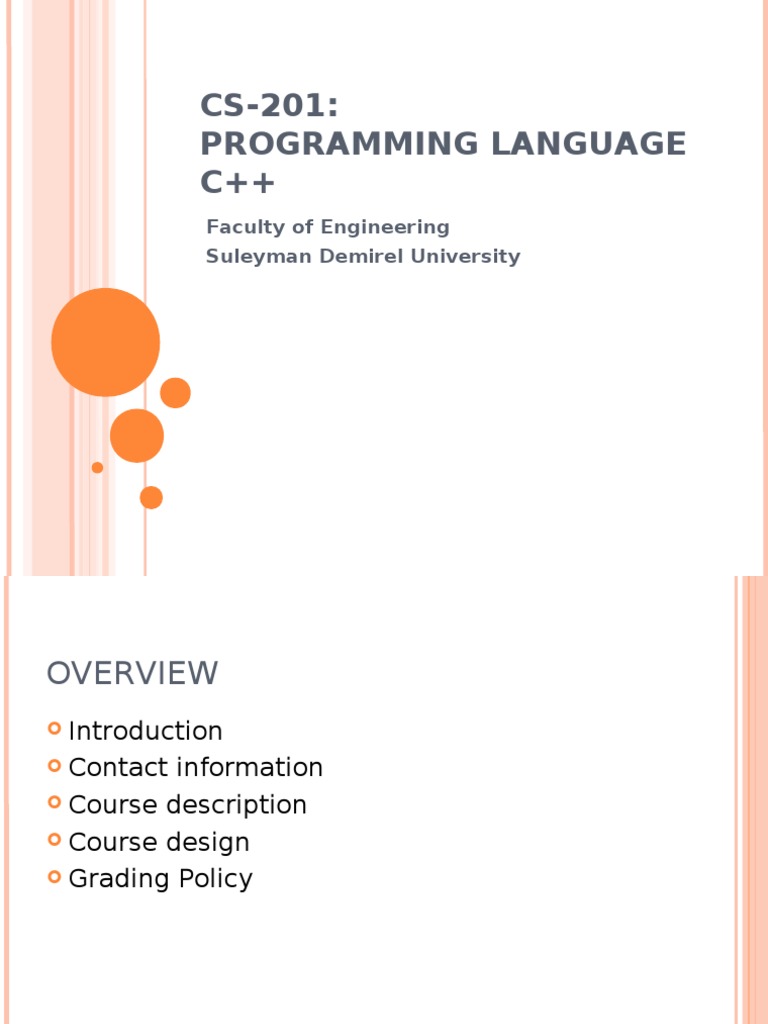 C++ Programming Course Guide | PDF