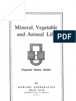 Mineral Vegetable and Animal Life