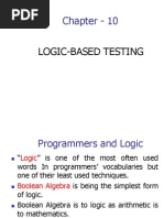 Chapter - 10: Logic-Based Testing