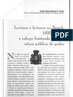 Leitura e leitores do Brasil, 1820-1822 - Lúcia Bastos P. Neves