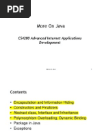 More On Java: CS4280 Advanced Internet Applications Development