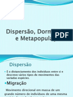 Dispersão biológica: padrões e tipos