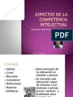 Enseñar A Pensar: Aspectos de La Competencia Intelectual