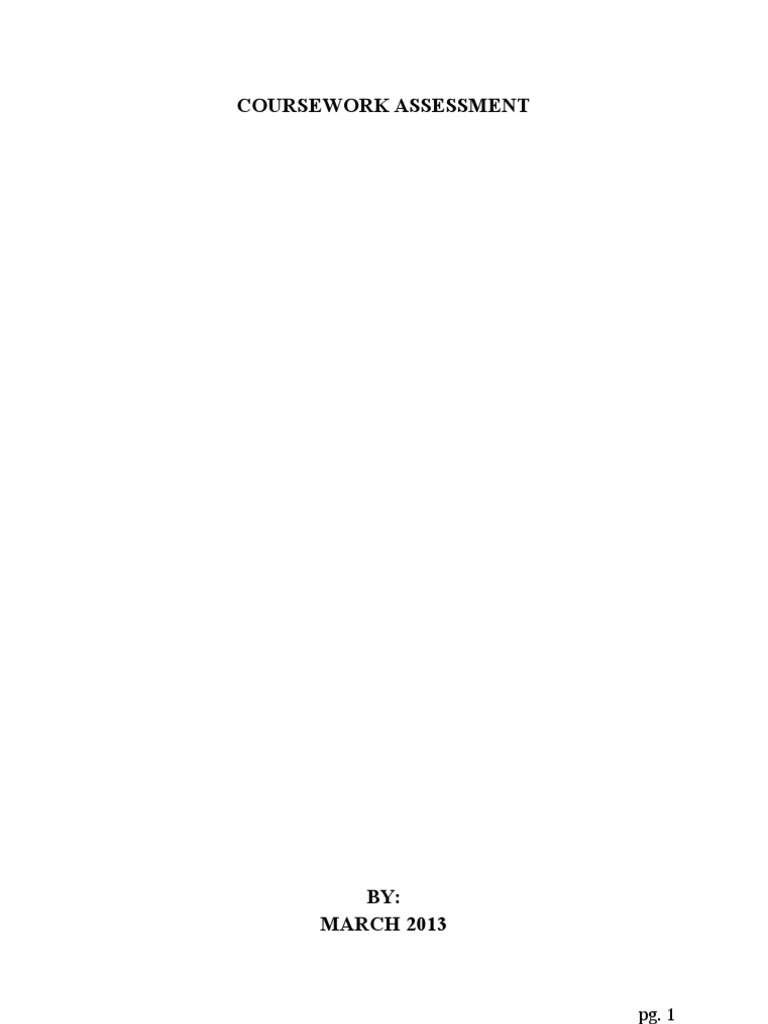 Coursework Assessment | PDF