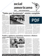 Foro Social Latinsmericano, May 2013 edition