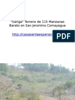 Ganga de Terreno en San Jeronimo Comayagua