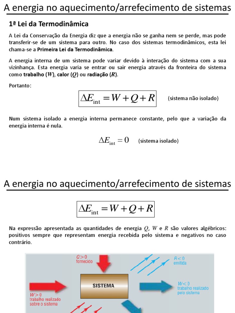 1 e 2 Leis Da Termodinâmica | PDF | Entropia | Termodinâmica