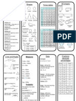 Special Numbers Shapes Times Tables 3D Shapes